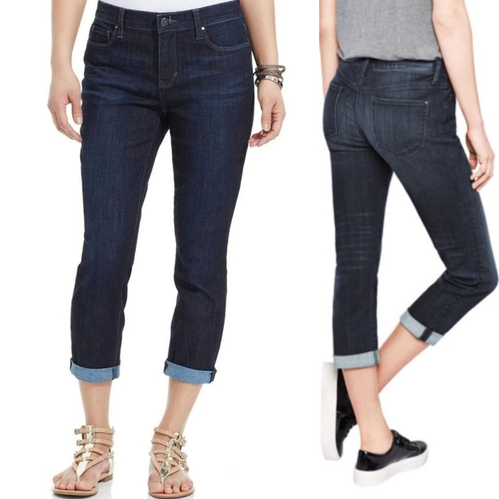 Dkny Mid Rise Soho Skinny Crop Jeans